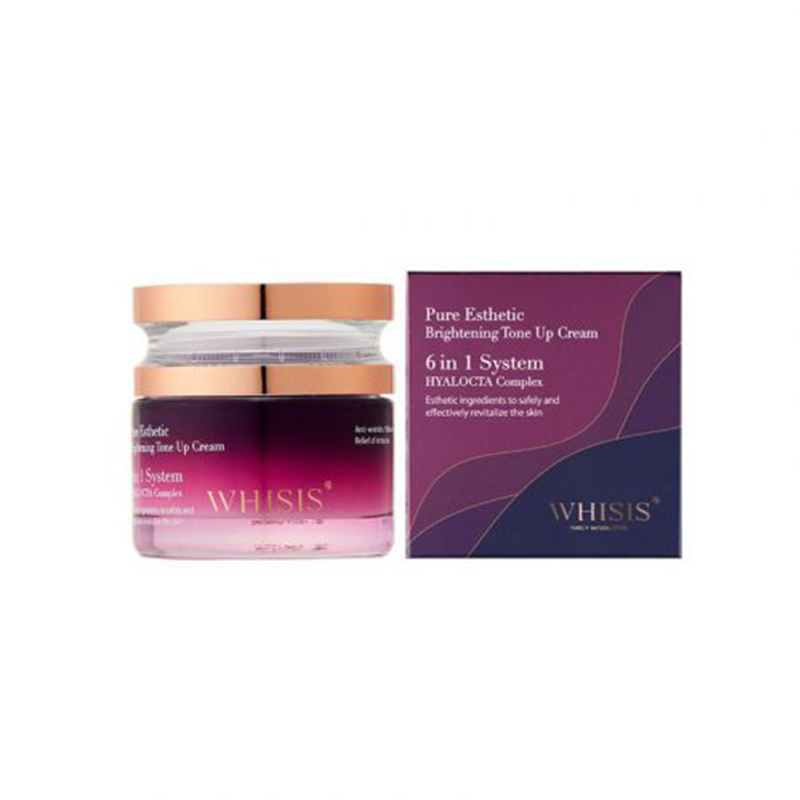 kem-trang-da-WHISIS-Pure-Esthetic-Brightening-Tone-Up-Cream Kem Dưỡng Ẩm Trắng Da WHISIS Pure Esthetic Brightening Tone Up Cream Nâng Tone 50g