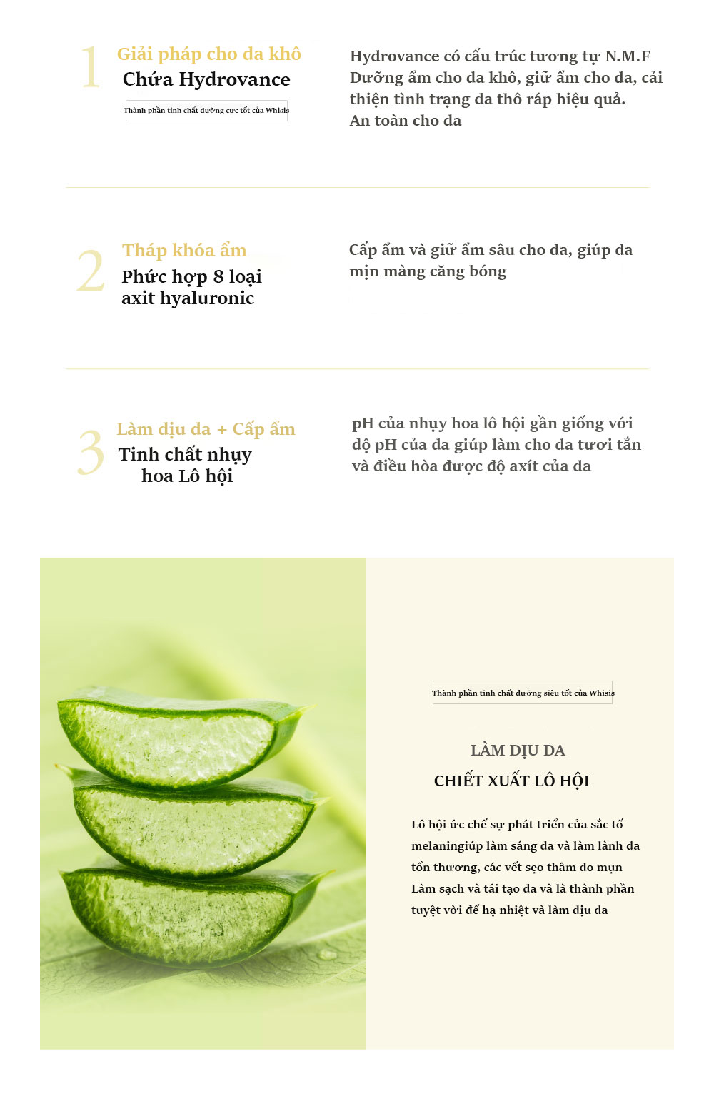 Mặt Nạ Giấy Hàn Quốc Cấp Ẩm WHISIS Aloe Super Moisture Essence Mask Pack Chiết Xuất Nha Đam 25ml