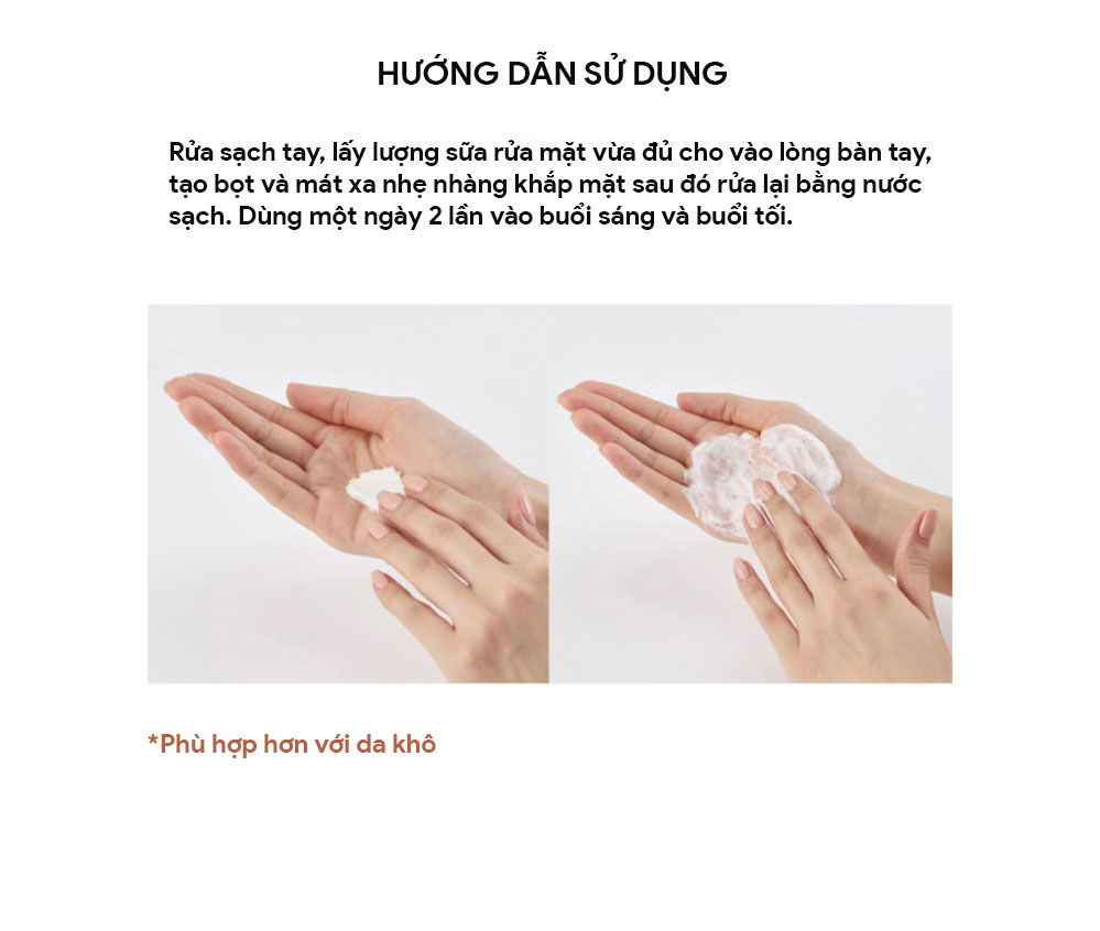 Sữa Rửa Mặt Cho Da Khô Chiết Xuất Nha Đam WHISIS Aloe Derma Care Foam Cleansing 120ml