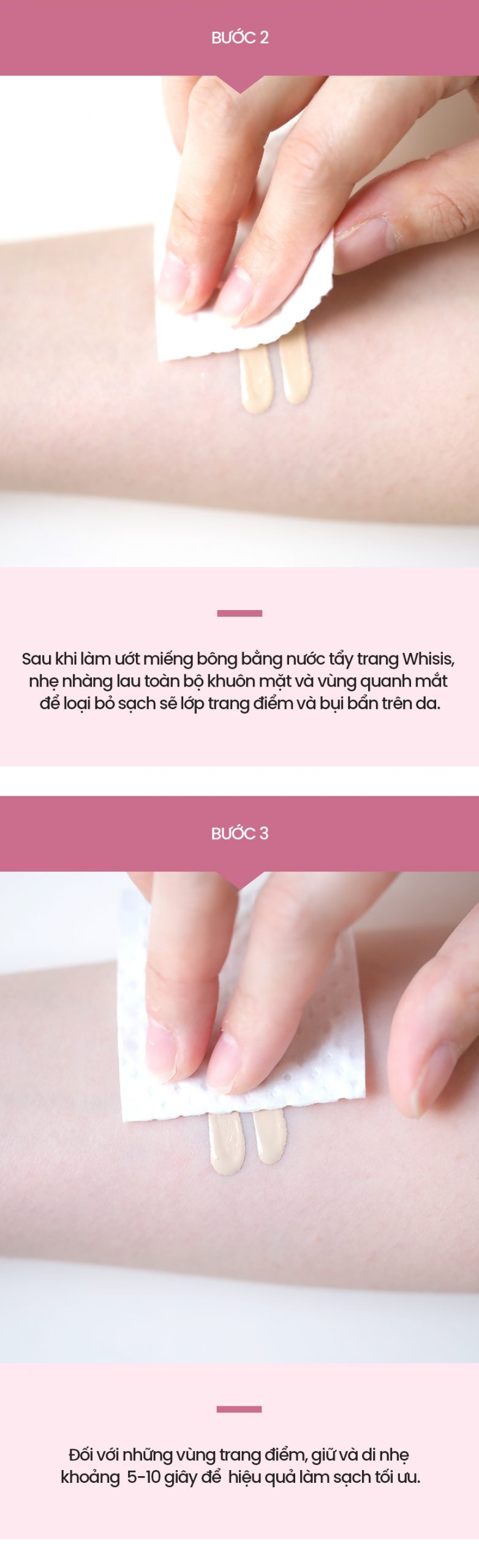 Nước Tẩy Trang Cho Da Nhạy Cảm WHISIS Pure Esthetic Hyaluronic Cleansing Water Không Cồn, Không Hương Liệu 300ml