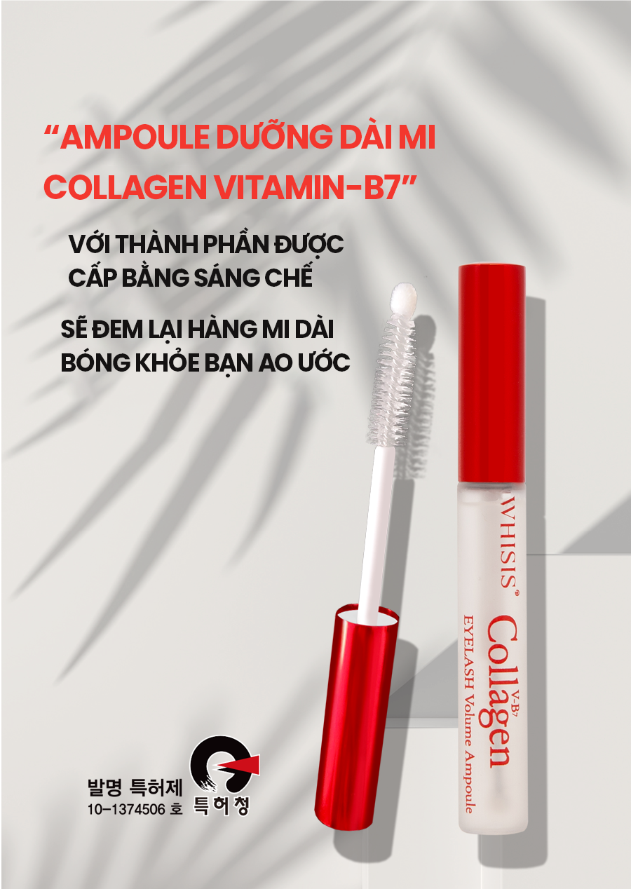 Tinh Chất Dưỡng Dài Mi WHISIS Collagen V-B7 Eyelash Volume Ampoule